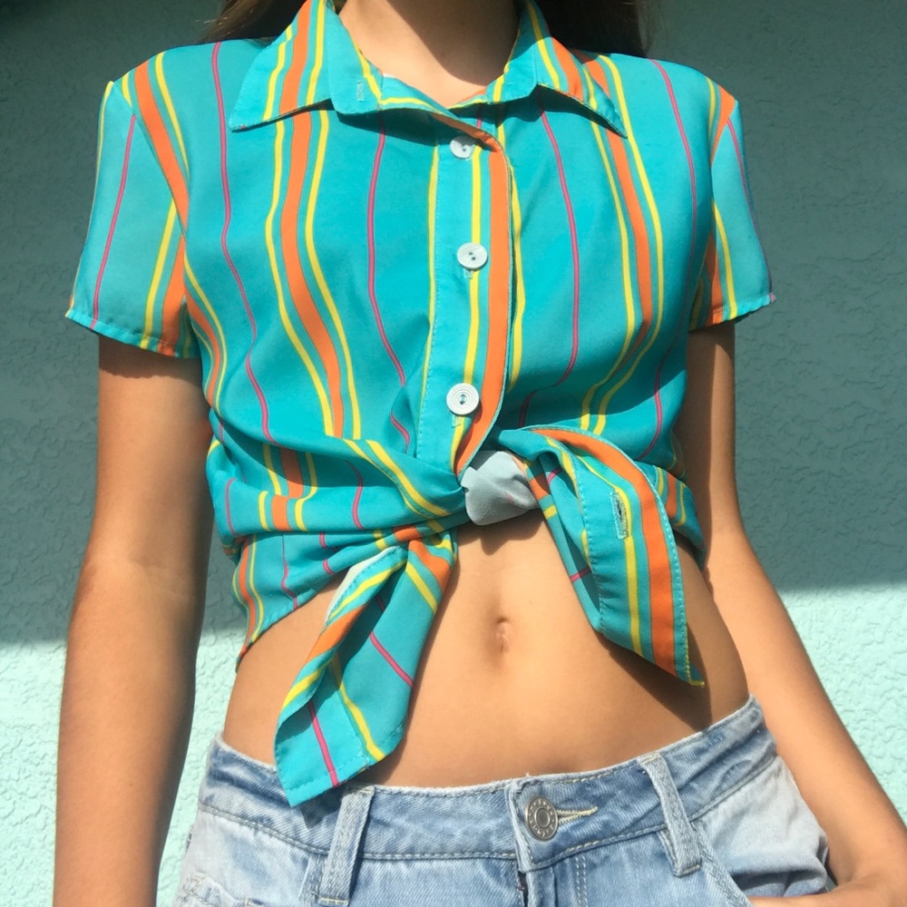 Striped Button up